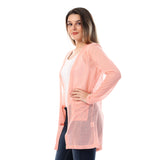 Full Sleeves Knitted Cardigan With Two Pockets - Kady