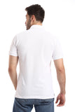 Double Buttoned Short Sleeves Pique Polo - White Rabbit