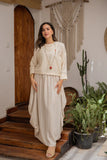 Linen Blend Skirt (3819) - Just4Women