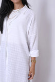 Linen Dress Shirt (3842) - Just4Women