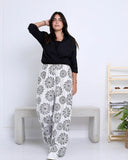 Linen Printed Pants (3853) - Just4women