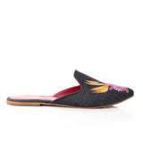 Floral Slip On Pointed Toecap Mules (3943) - Mr Joe