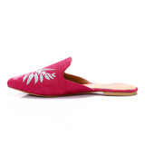 Floral Slip On Pointed Toecap Mules (3943)
