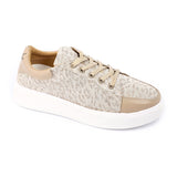 Tiger Print Lace Up Platform Sneakers (3946) - Mr Joe