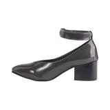 Oval Toe Cap Heeled Pump - Mr Joe