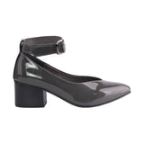 Oval Toe Cap Heeled Pump - Mr Joe