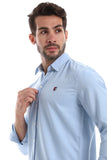 Front Textured Men Shirt (2050) - White Rabbit