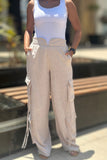 Cargo Linen Pants - U-Modest