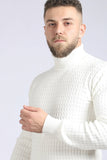 Turtle Neck Acrylic Pullover (1325) - White Rabbit