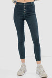 Women High Waist Jeans (4030) - Kava