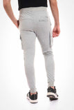 Netted Printed Cargo Sweatpants (642) - White Rabbit