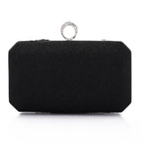 Lock Closure Glittery Pleated Clutch (4057) - Mr Joe