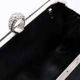 Lock Closure Glittery Pleated Clutch (4057) - Mr Joe