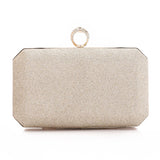 Lock Closure Glittery Pleated Clutch (4057) - Mr Joe