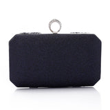 Lock Closure Glittery Pleated Clutch (4057) - Mr Joe