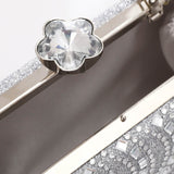 Flower Caps Lock Diamonds Cluch (4060) - Mr Joe