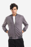 Zipped Suede Jacket With Zipped Side Pockets (1429) - White Rabbit