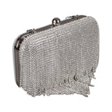 Shiny Vertical Strips Soiree Handbag (4103) - Mr Joe