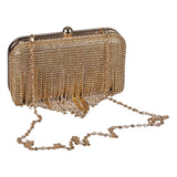 Shiny Vertical Strips Soiree Handbag (4103) - Mr Joe