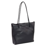 Leather Tote Bag With Long Handles - Mr Joe