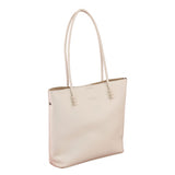 Leather Tote Bag With Long Handles - Mr Joe