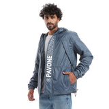 Letter Pattern Waterproof Jacket - Pavone