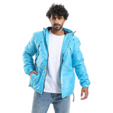 Letter Pattern Waterproof Jacket - Pavone