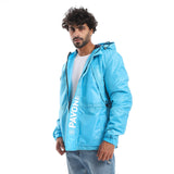 Letter Pattern Waterproof Jacket - Pavone