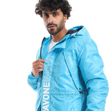 Letter Pattern Waterproof Jacket - Pavone