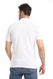 Double Buttoned Short Sleeves Polo Shirt - White Rabbit