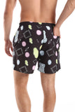 Side Pockets Crabs Patterned Shorts (1273) - White Rabbit