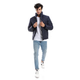 Quilted Full Bomber Jacket - Pavone