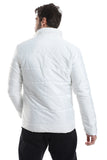 Side Pockets Zip Waterproof Jacket (1405) - White Rabbit