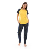 Polka Dot Print Stylish Pajamas Set  - Kady