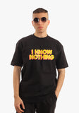 Know Nothing Print Oversize T-Shirt - New Horizon