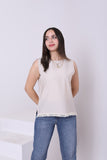 Linen Sleeveless Top (3833) - Just4Women