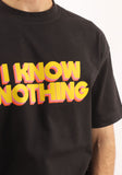 Know Nothing Print Oversize T-Shirt - New Horizon
