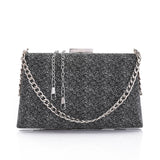 Main Compartment Synthetic Glittery Clutch (4993) - Mr Joe