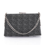 Main Compartment Synthetic Glittery Clutch (4993) - Mr Joe