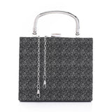 Press Button Closure Glittery Handbag (4995) - Mr Joe