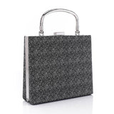 Press Button Closure Glittery Handbag (4995) - Mr Joe