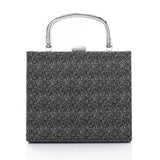 Press Button Closure Glittery Handbag (4995) - Mr Joe