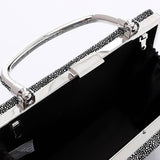 Press Button Closure Glittery Handbag (4995) - Mr Joe