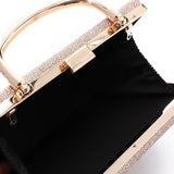 Press Button Closure Glittery Handbag (4995) - Mr Joe