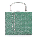 Press Button Closure Glittery Handbag (4995) - Mr Joe