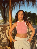 Ribbed Crop Top - Farah Wagdy