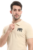 Plain Comfy Buff Polo Shirt - White Rabbit