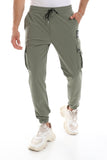 Solid Cargo Pants With 4 Pockets (674) - White Rabbit