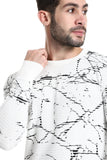 Art Painted Winter Pullover (5071) - White Rabbit