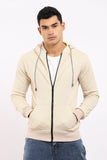 Self Pique Zipped Coziness Sweatshirt (503) - White Rabbit